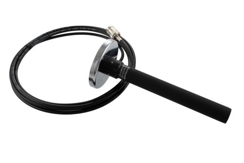 4.4 GHz to 5.9 GHz, Bifilar Omni Antenna, RHCP with 3.75 dBic Gain, Magnetic Mount LMR195 Cable with Type N Female and Black G10 Radome