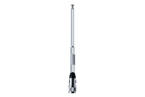 136-174 MHz Telescopic Antenna, 2.5 dBi gain, TNC Male Connector, Vertical Polarization
