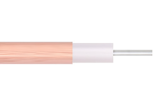 Low Loss .086 Semi-Rigid Coax Cable, Copper Outer Conductor, Microporous PTFE 76.5 pct VoP Dielectric, Straight Sections