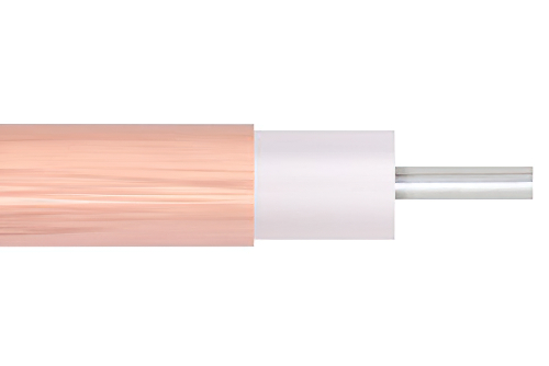 Low Loss .141 Semi-Rigid Coax Cable, Copper Outer Conductor, Microporous PTFE 76.5 pct VoP Dielectric, Straight Sections