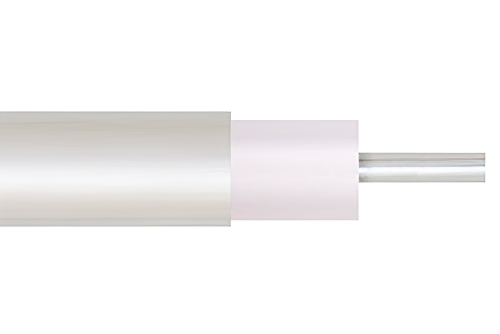 Low Loss .141 Semi-Rigid Coax Cable, Tin Plated Copper Outer Conductor, Microporous PTFE 76.5 pct VoP Dielectric, Straight Sections