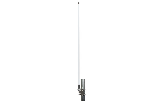 156 to 163 MHz, Omni Marine Antenna, 3.5 dBi, UHF Female (SO239) Connector, White, Fiberglass Radome, Vertical Polarization
