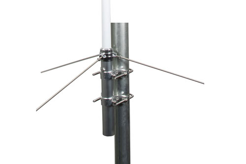 156 to 163 MHz, Omni Marine Antenna, 3 dBi, UHF Female (SO239) Connector, White, Fiberglass Radome, Vertical Polarization