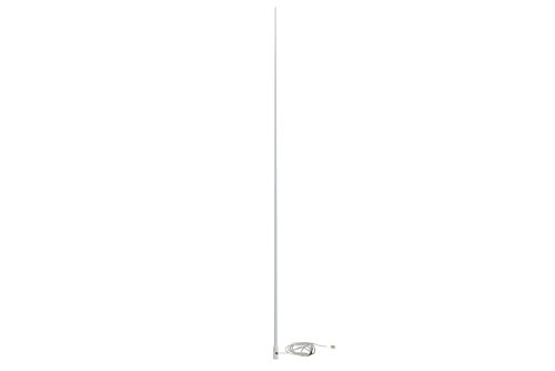 156 to 163 MHz, Omni Marine Antenna, 6.5 dBi, UHF Female (PL259) Connector, White, Fiberglass Radome, Vertical Polarization