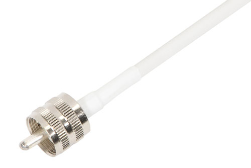 156 to 163 MHz, Omni Marine Antenna, 6.5 dBi, UHF Female (PL259) Connector, White, Fiberglass Radome, Vertical Polarization