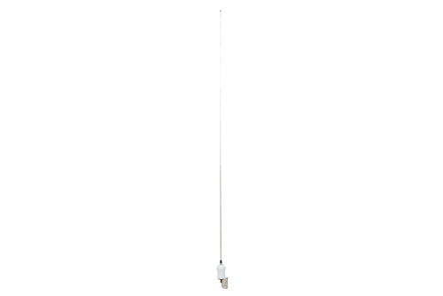 136 to 174 MHz, Omni Marine Antenna, 3.5 dBi, UHF Female (SO239) Connector, White, Stainless Steel Radome, Vertical Polarization