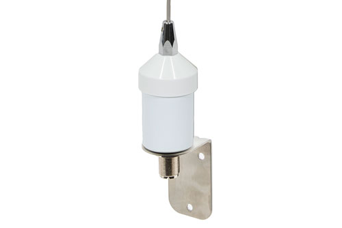136 to 174 MHz, Omni Marine Antenna, 3.5 dBi, UHF Female (SO239) Connector, White, Stainless Steel Radome, Vertical Polarization