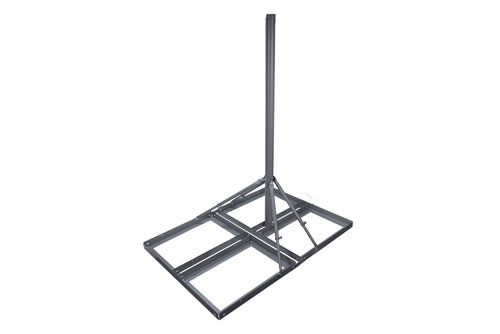 Non-Penetrating Antenna Peak Roof Mount, 1-pole Version, 60-inch Mast, Galvanized Steel with Powder Coating