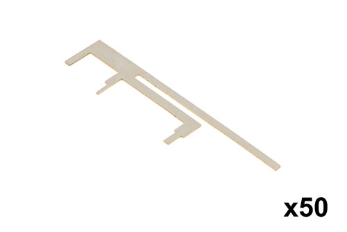 2400-2500/ 5150- 5825 MHz, 2.82/3.43 dBi, Stamped Metal AP/Router Embedded Antenna-50 Pack