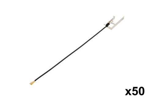 2400-2500 MHz, 3.67 dBi, Stamped Metal AP/Router Embedded Antenna With IPEX Connector-50 Pack