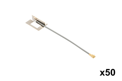 5150-5825 MHz, 3.19 dBi, Stamped Metal AP/Router Embedded Antenna With IPEX Connector-50 Pack