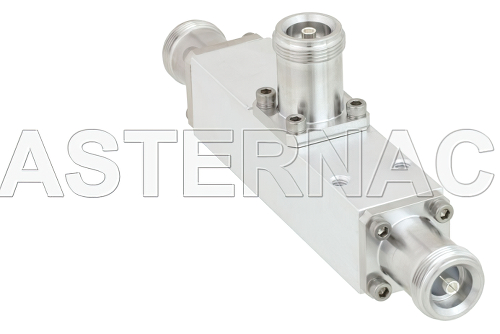 Low PIM 5 dB 4.1/9.5 Mini DIN Unequal Tapper from 698 MHz to 2.7 GHz Rated to 300 Watts