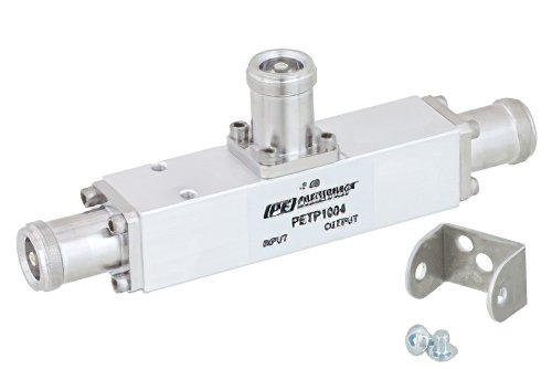 Low PIM 7 dB 4.1/9.5 Mini DIN Unequal Tapper From 350 MHz to 5.85 GHz Rated to 300 Watts