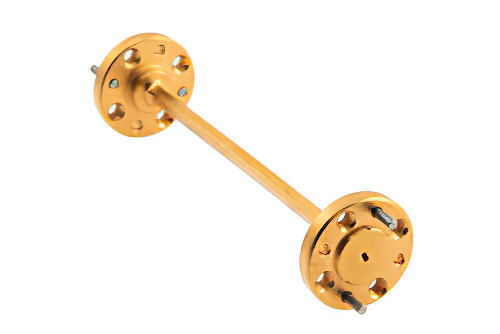 WR-6 Straight Waveguide Section 3 Inch Length, UG-387/U-Mod Round Cover Flange from 110 GHz to 170 GHz