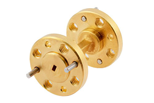 WR-8 Straight Waveguide Section 1 Inch Length, UG-387/U-Mod Round Cover Flange from 90 GHz to 140 GHz