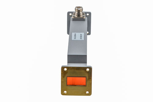 WR-112 Waveguide 40 dB Broadwall Coupler, UG Cover Flange, N-Type Female Coupled Port, 6.57 GHz to 9.99 GHz, Copper