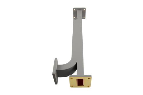 WR-112 Waveguide 40 dB Broadwall Coupler, UG-51/U Flange, 6.57 GHz to 9.99 GHz, Brass