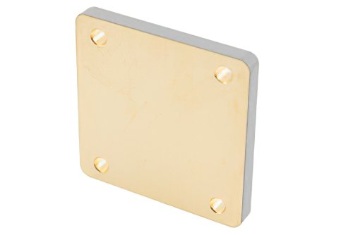 WR-112 Waveguide Short Plate, UG-Cover Square Flange, 5mm Copper