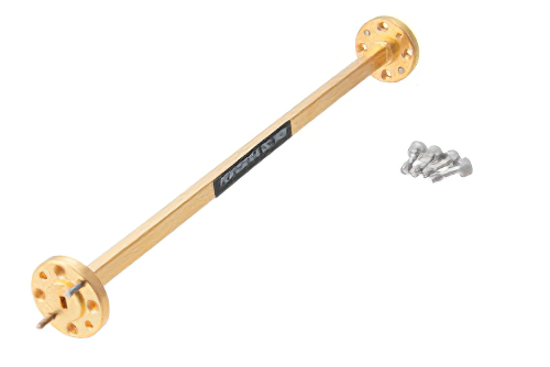 WR-12 Instrumentation Grade Straight Waveguide Section 6 Inch Length, UG-387/U Round Cover Flange from 60 GHz to 90 GHz