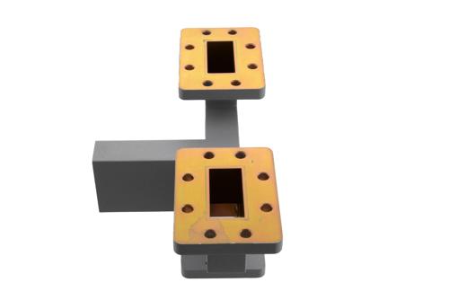 2 Way WR-137 Waveguide Power Divider CPR137F Flange From 5.85 GHz to 6.7 GHz, Aluminum