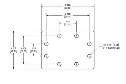 WR-137 Waveguide Short Plate, CPR-137F Flange, 7mm Copper