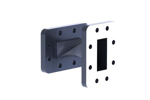 WR-137 90 Degree Right-Hand  Waveguide Twist With a FDP70 Flange Operating From 5.38 GHz to 8.17 GHz