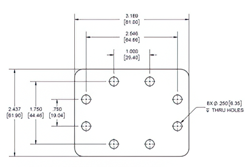 WR-159 Waveguide Short Plate, CPR-159F Flange, 7mm Aluminum
