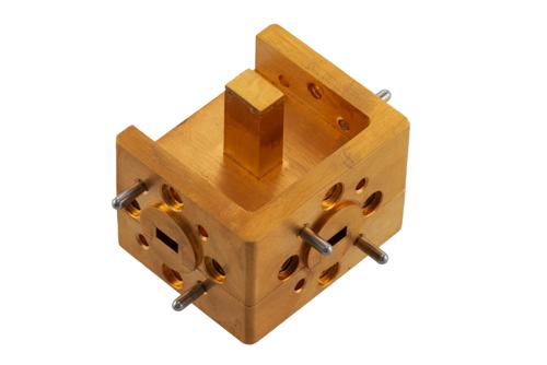 2 Way WR-15 Waveguide Power Divider UG-185/U Flange From 55 GHz to 62 GHz, Copper