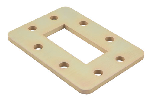 WR-187 Waveguide Shim, CPR-187F Flange Configuration, Frequency Range: 3.94 GHz to 5.99 GHz, 4 mm Thick Aluminum Construction