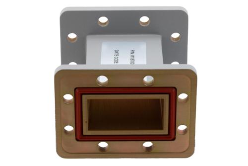 WR-187 Straight Waveguide Section 4 Inch Length, UG Cover and Grooved Flanges from 3.94 GHz to 5.99 GHz