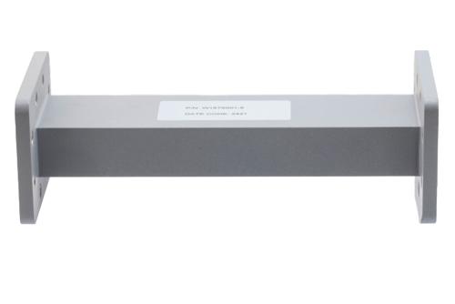 WR-187 Straight Waveguide Section 8 Inch Length, UG Cover and Grooved Flanges from 3.94 GHz to 5.99 GHz