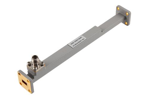 WR-28 Waveguide 30 dB Broadwall Coupler, UG-599/U Flange, 2.4mm Female Coupling Port, 26.5 GHz to 40 GHz, Brass