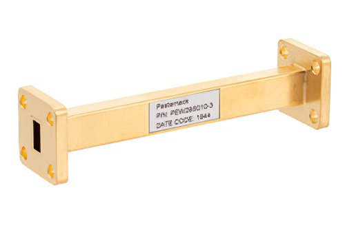 WR-28 Straight Waveguide Section 3 Inch Length, UG-599/U Square Cover Flange from 26.5 GHz to 40 GHz