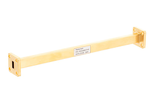 WR-28 Straight Waveguide Section 6 Inch Length, UG-599/U Square Cover Flange from 26.5 GHz to 40 GHz