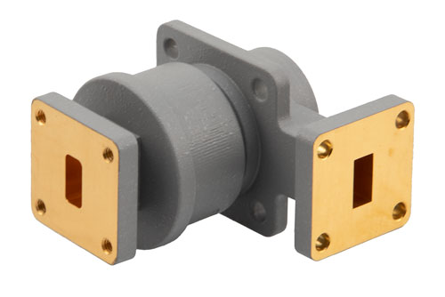 WR-34 100 W Waveguide Rotary Joint in the Ka Band Frequency range, 29.4 GHz to 31 GHz, UG Cover Flanges, L-Style