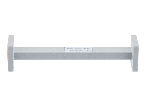 WR-34 Straight Waveguide Section 4 Inch Length, UG Square Cover and Grooved Flange from 21.7 GHz to 33 GHz