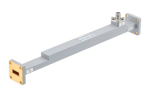 WR-42 Waveguide 30 dB Broadwall Coupler, UG Cover Flange, 2.92mm Female Coupled Port, 17.6 GHz to 26.7 GHz, Copper