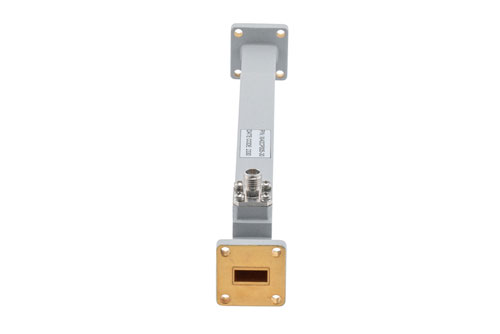 WR-42 Waveguide 30 dB Broadwall Coupler, UG Cover Flange, 2.92mm Female Coupled Port, 17.6 GHz to 26.7 GHz, Copper