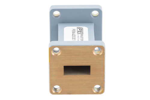 WR-42 Straight Waveguide Section 1.5 Inch Length, UG-595/U Cover Flange from 18 GHz to 26.5 GHz in Aluminum