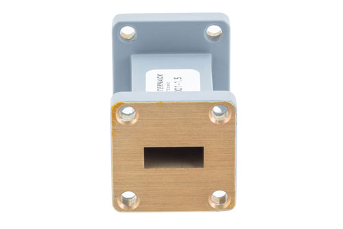 WR-42 Straight Waveguide Section 1.5 Inch Length, UG-595/U Cover Flange from 18 GHz to 26.5 GHz in Aluminum