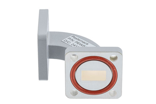WR-51 Waveguide H-Bend with UBR180 and PBR180 Flange Operating from 14.5 GHz to 22 GHz