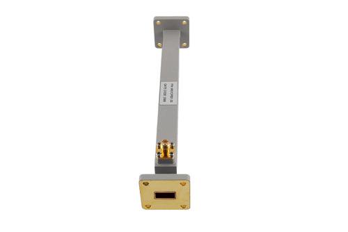WR-51 Waveguide 30 dB Broadwall Coupler, UG Square Flange, 2.92mm Female Coupling Port, 14.5 GHz to 22 GHz, Brass