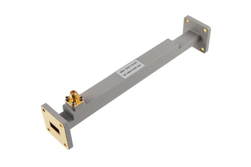 WR-51 Waveguide 30 dB Broadwall Coupler, UG Square Flange, 2.92mm Female Coupling Port, 14.5 GHz to 22 GHz, Brass