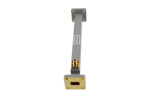 WR-51 Waveguide 40 dB Broadwall Coupler, UG Square Flange, 2.92mm Female Coupling Port, 14.5 GHz to 22 GHz, Brass