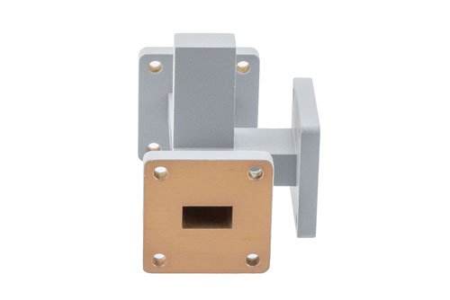 2 Way WR-51 Waveguide Power Divider UG Square Cover Flange From 17.7 GHz to 21.2 GHz, Aluminum