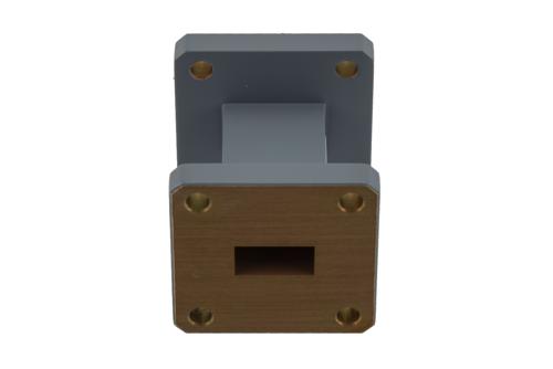 WR-51 Straight Waveguide Section 1.5 Inch Length, UG Square Cover Flange from 15 GHz to 22 GHz in Aluminum