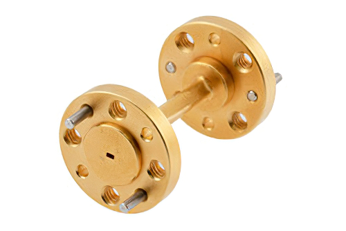 WR-5 45 Degree Right-hand Waveguide Twist with a UG-387/U-Mod Flange Operating from 140 GHz to 220 GHz