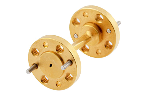WR-5 90 Degree Right-hand Waveguide Twist with a UG-387/U-Mod Flange Operating from 140 GHz to 220 GHz