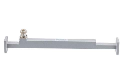 WR-62 Waveguide 20 dB Broadwall Coupler, UG Cover Flange, N-Type Female Coupled Port, 11.9 GHz to 18 GHz, Copper
