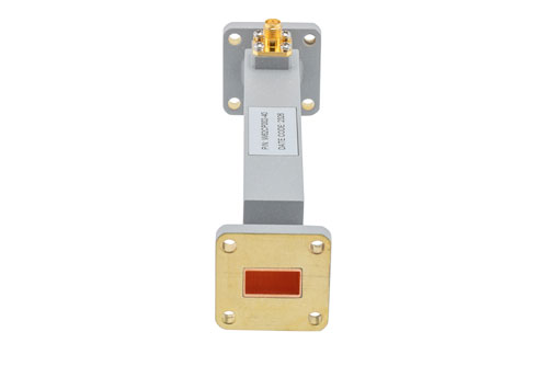 WR-62 Waveguide 40 dB Broadwall Coupler, UG Cover Flange, SMA Female Coupled Port, 11.9 GHz to 18 GHz, Copper